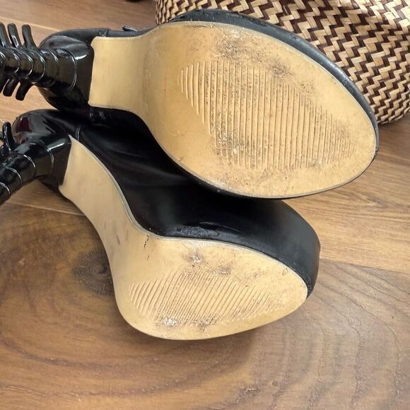 Gothic Babe Gothic Punk Bone Heel Boots Black $184 38 - Picture 12 of 14